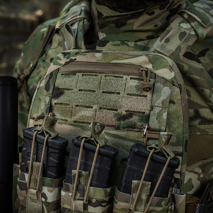 M-Tac плитоноска Cuirass Tiger Elite 2 класс защиты (размер плиты M) Multicam– Милитарист - фото 14