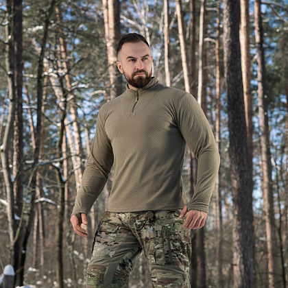 M-Tac термосорочка фліс Delta Level 2 Hex Tan– Мілітарист - зображення 8