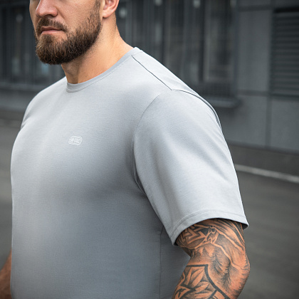 M-Tac футболка Cotton Hard Oversize Light Grey– Милитарист - фото 10