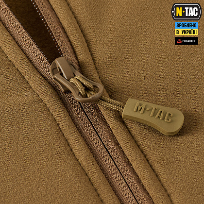 M-Tac кофта Shadow Fleece Polartec Coyote– Мілітарист - зображення 5
