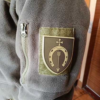 Шеврон ЗСУ 154 ОМБр 2025 рік олива– Мілітарист - зображення 2