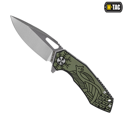 M-Tac ніж складний Type 12 Scandinavian Black/Olive– Мілітарист - зображення 2