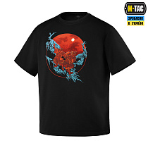M-Tac футболка Two Samurai Oversize Cotton Hard Black– Мілітарист