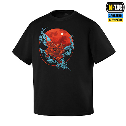 M-Tac футболка Two Samurai Oversize Cotton Hard Black– Мілітарист - зображення 1