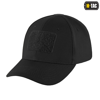 M-Tac бейсболка с липучкой Flex рип-стоп Black– Милитарист - фото 4