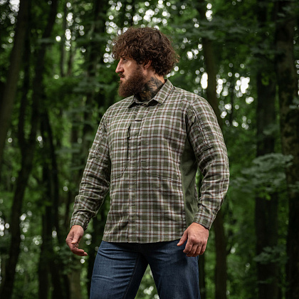 M-Tac рубашка Tactical Cotton Shirt Olive/Grey– Милитарист - фото 12