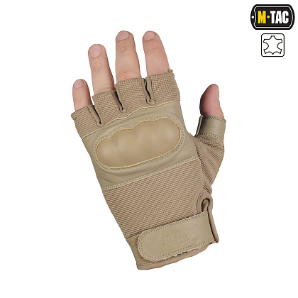 M-Tac рукавички безпалі Assault Tactical Mk.4 Khaki– Мілітарист - зображення 2