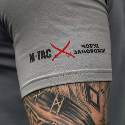 M-Tac футболка Чорні Запорожці Light Grey– Мілітарист - зображення 22