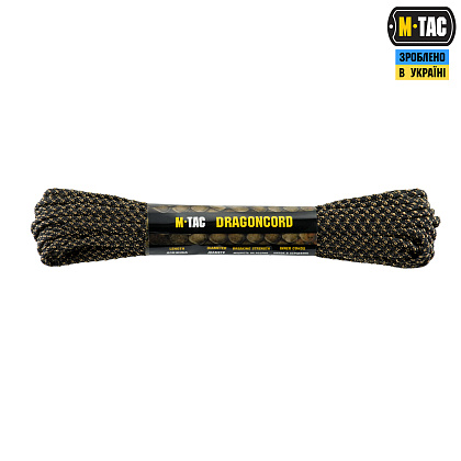 M-Tac паракорд Dragon Cord 15m Black/Coyote– Мілітарист - зображення 1