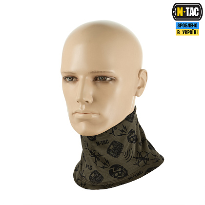 M-Tac шарф-труба мікрофліс Drone Pattern Dark Olive– Мілітарист - зображення 2