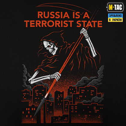 M-Tac футболка russia is a terrorist state Oversize Cotton Hard Black– Мілітарист - зображення 7