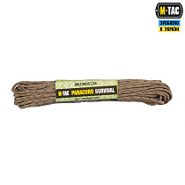 M-Tac паракорд Survival Coyote Camo Diamond 15м– Мілітарист
