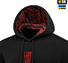 M-Tac кофта Hoodie Один в полі воїн Oversize Hard Black– Милитарист - миниатюра 6