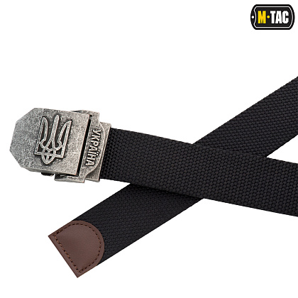 M-Tac ремінь з Тризубом (тип 2) Black– Мілітарист - зображення 3