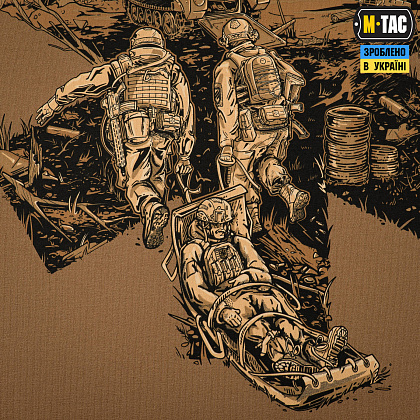 M-Tac футболка бойового медика 3 ОШБр Coyote Brown– Мілітарист - зображення 7