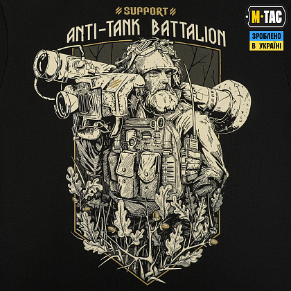 M-Tac футболка Anti-tank Battalion Black– Мілітарист - зображення 7