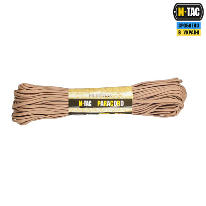 M-Tac паракорд 550 type III 30m Tan– Мілітарист - зображення 1