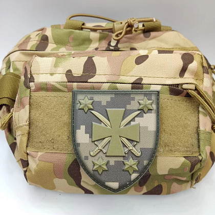 Шеврон ПВХ ЗСУ 116 ОМБр піксель– Мілітарист - зображення 2