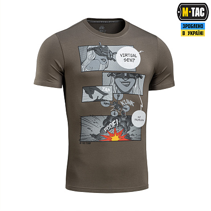 M-Tac футболка Comics Drone Girl Dark Olive– Мілітарист - зображення 3