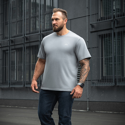 M-Tac футболка Cotton Hard Oversize Light Grey– Милитарист - фото 8