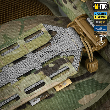 M-Tac плитоноска Cuirass Tiger Elite 2 клас захисту (розмір плити L) Multicam– Мілітарист - зображення 6