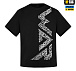 M-Tac футболка WAR Cotton Hard Black/White– Мілітарист - мініатюра 2