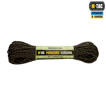 M-Tac паракорд Survival Tiger Stripe 15м– Мілітарист - зображення 1