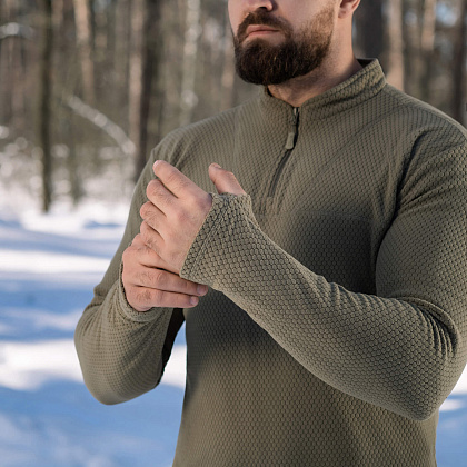 M-Tac термосорочка фліс Delta Level 2 Hex Tan– Мілітарист - зображення 12