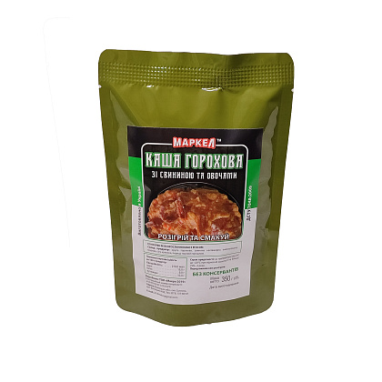Макро Каша горохова зі свининою та овочами (реторт-пакет) 350г– Мілітарист