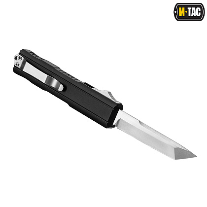 M-Tac ніж складний автоматичний Type 27 Black/Steel– Мілітарист - зображення 5