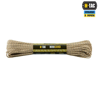 M-Tac паракорд Minicord 30m Sand Reflective– Мілітарист - зображення 1