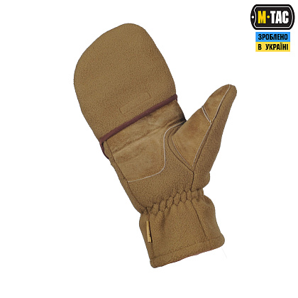 M-Tac рукавички безпалі з клапаном Windblock 295 Tan– Мілітарист - зображення 9