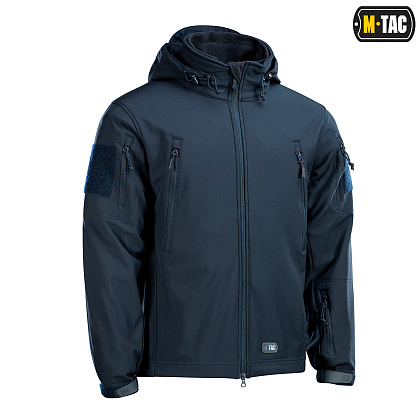 M-Tac куртка Soft Shell з підстібкою Dark Navy Blue– Мілітарист - зображення 3