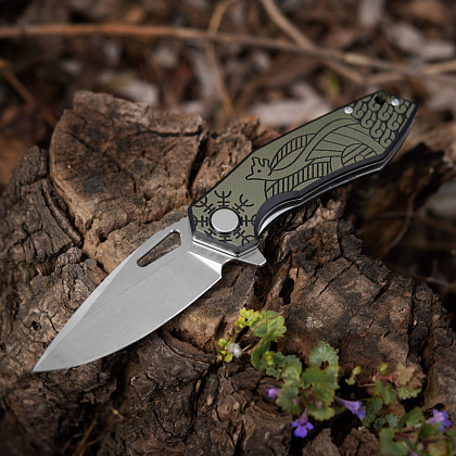 M-Tac ніж складний Type 12 Scandinavian Stonewash Black/Olive– Мілітарист - зображення 22