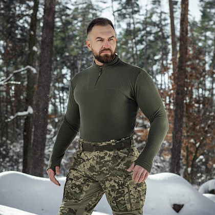 M-Tac термосорочка фліс Delta Level 2 Hex Army Olive– Мілітарист - зображення 19