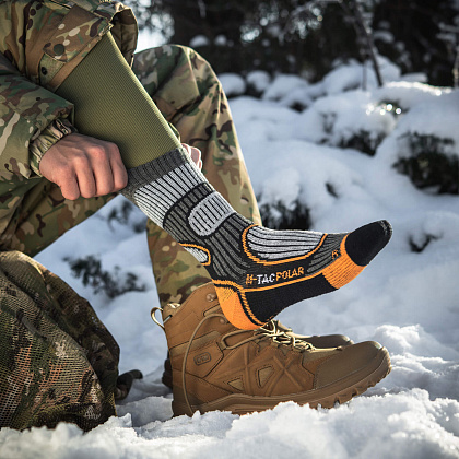 M-Tac шкарпетки Polar Merino 40% Black– Мілітарист - зображення 10