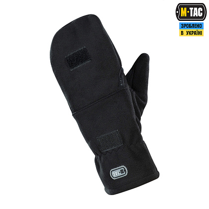 M-Tac рукавички безпалі з клапаном Windblock 295 Black– Мілітарист - зображення 6