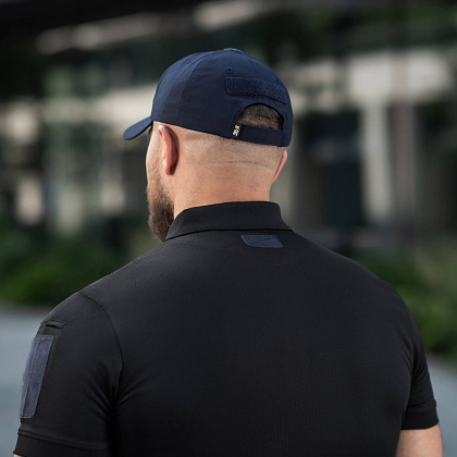 M-Tac поло Elite Tactical Coolmax Black/Dark Navy Blue– Мілітарист - зображення 12