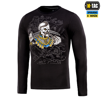M-Tac футболка Земля Козаків длинный рукав Black– Милитарист - фото 1