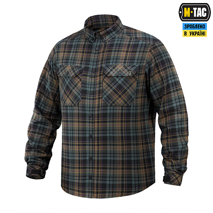 M-Tac сорочка Lumberjack Merino Cold Weather Blue/Yellow– Мілітарист - зображення 1