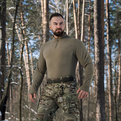 M-Tac термосорочка фліс Delta Level 2 Hex Tan– Мілітарист - зображення 20