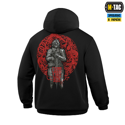M-Tac кофта Hoodie Один в полі воїн Oversize Hard Black– Милитарист - фото 5