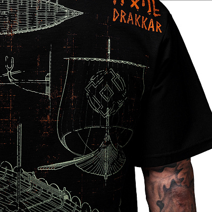 SvaStone футболка Drakkar Oversize– Мілітарист - зображення 5