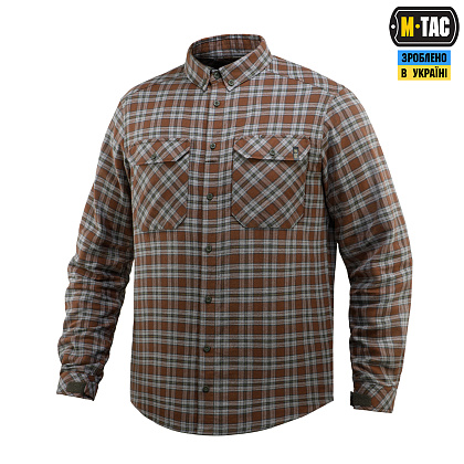 M-Tac сорочка Lumberjack Cotton Shirt Brown/Grey– Мілітарист - зображення 1