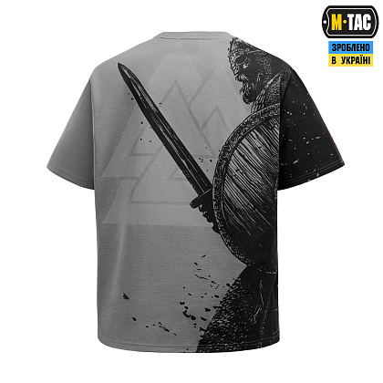M-Tac футболка Warrior Oversize Light Grey– Милитарист - фото 5