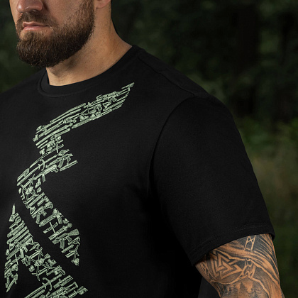 M-Tac футболка WAR Cotton Hard Black/Mint– Мілітарист - зображення 12