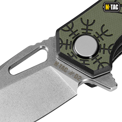 M-Tac ніж складний Type 12 Scandinavian Stonewash Black/Olive– Мілітарист - зображення 7