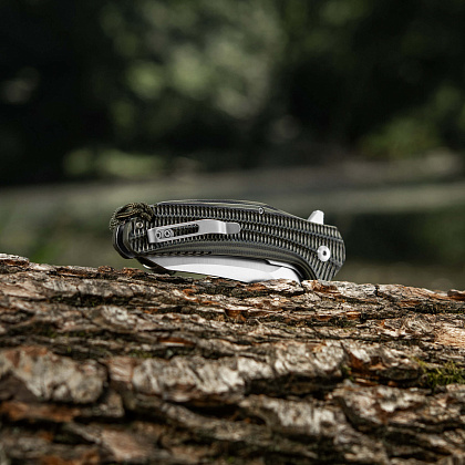 M-Tac ніж складний Type 21 Dragon skin Black/Olive– Мілітарист - зображення 14
