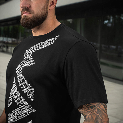 M-Tac футболка WAR Cotton Hard Black/White– Мілітарист - зображення 12