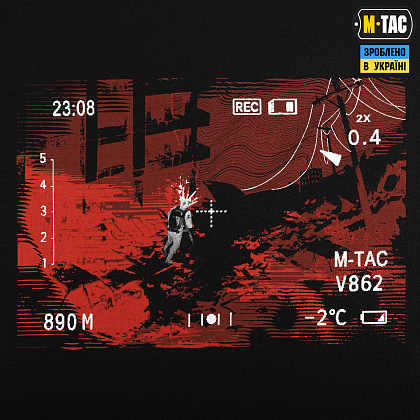 M-Tac футболка One Shot Oversize Black– Мілітарист - зображення 5
